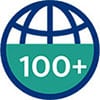 100+ countries reached by Philips