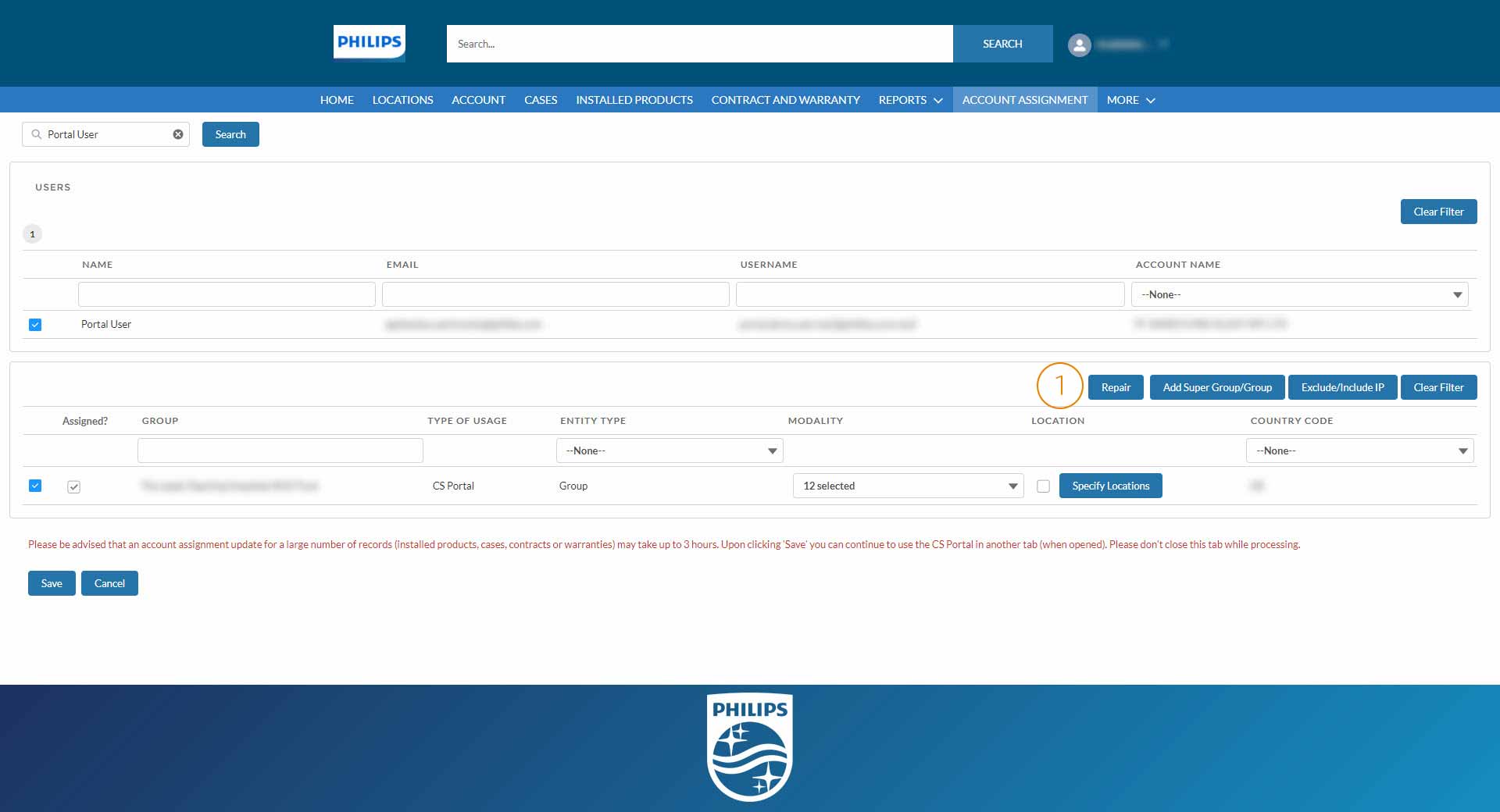 Repair account assignment (download .jpg)