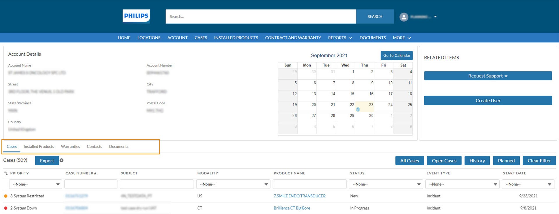 Account details menu (download .jpg)