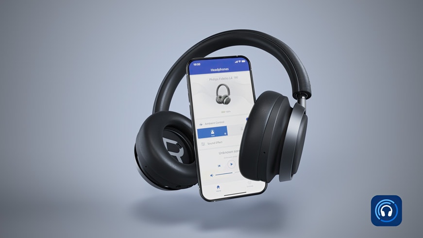 L4 fidelio slušalice povezane sa aplikacijom Philips Headphones